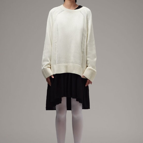 Ladies' Ribbed Sweater FUCHSIA (LYK-005) - Picture 2 of 7